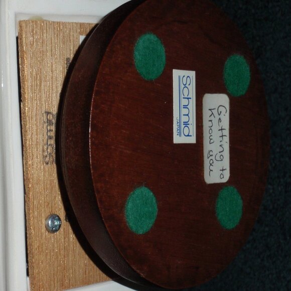 1985 Beatrix Potter Rotating Music Box Mr. Jeremy Fisher Frog Fishing Schmid - Picture 9 of 9